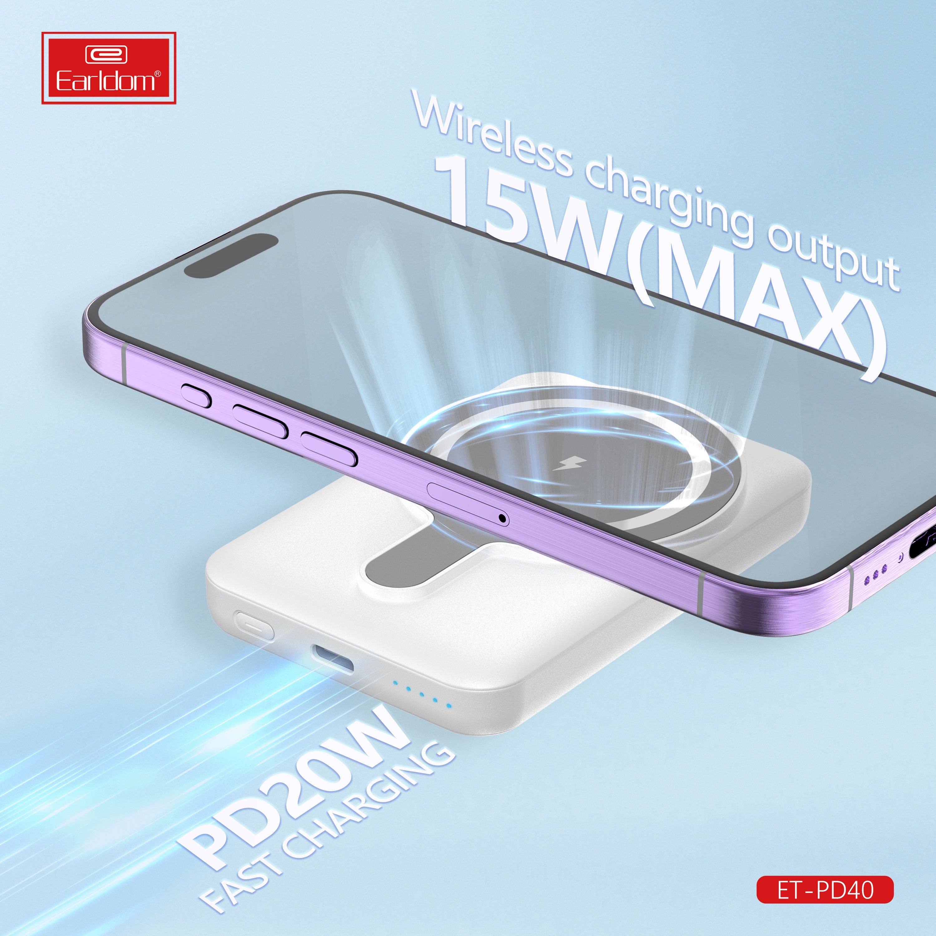 Magnetic suction ultra-thin fast charging ET-PD40 Magnetic suction ultra-thin fast charging ET-PD40